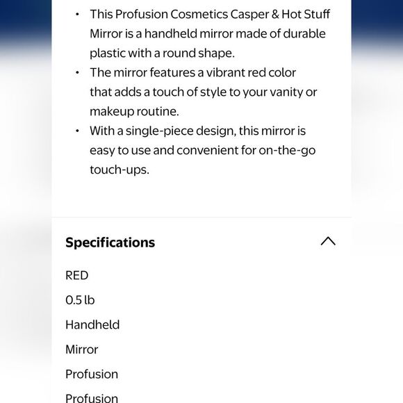 Profusion Cosmetics Casper & Hot Stuff Handheld Mirror - Picture 7 of 9